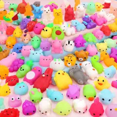 75Pcs Squishies Mochi Squishy Toys Party Favors