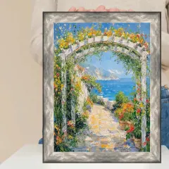 Gunmetal Slope Silver Pewter Picture Frame 14x18 frame