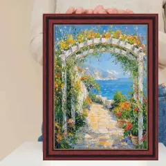 Certificate Gloss Cherry Wood Gold Lip Picture Frame 40x60 frame