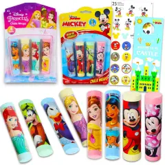 8 Princess and Mickey Mouse Jumbo Chalk Sticks Plus Stickers