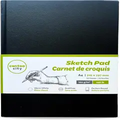 A4 Sketchbook (210x297mm / 100 Pages) Professional Grade Artists Sketch Book