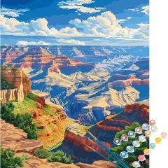 Nature Scenery Acrylic Painting on Canvas for Home Wall Decor(16&times;20inches, Unframe)