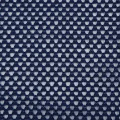 Pointelle Mesh Solid Fabric 1 Yard Navy Dark Soft Stretch Lightweight 58/60" Wide