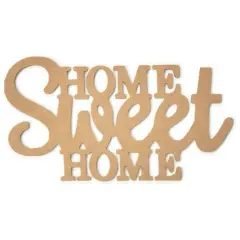 Home Sweet Home Word Wood Cutout