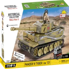 COBI The Tank Museum Historical Collection WWII PANZER VI TIGER I no. 131 Tank Building Set, 898 Pieces