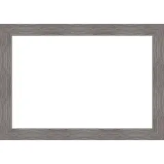 Pinstripe Plank Grey Framed Dry Erase Magnetic Board