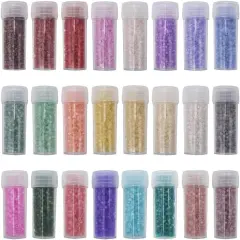 Uniform 120 Gram 12/0 (2mm) Cylinder Glass Seed Beads