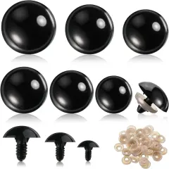 112 Pieces Safety Eyes Black Eyes for Crochet