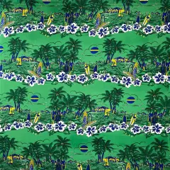 1 Yard Island Sunset Peachskin Fabric For Elegant Apparel And Soft Draping Sewing Projects 45 Inch Width Green