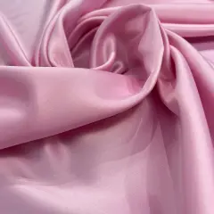 1 Yard Satin Bridal Polyester Fabric Elegant Couture Wedding Material 60 Inch Width Pink