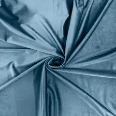 1 Yard Royale Velvet Fabric for Upholstery Drapery Home Decor Crafts 60 Inches Width Denim Blue