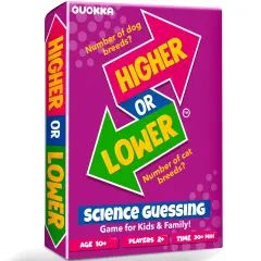 Board Game Higher or Lower Science | Family Card Game