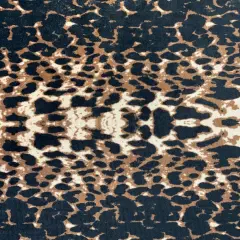 1 Yard Leopard Print Velvet Fabric for Apparel Leggings Tops Crafts 60 Inches Width Safari Leopard