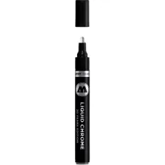 Molotow ONE4ALL Acrylic Paint Pump Marker, 4mm, Liquid Chrome, 1 Each