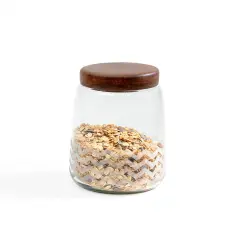 Cookie Glass Jar with Lid - Clear, Stylish Storage Container for Cookies & Treats