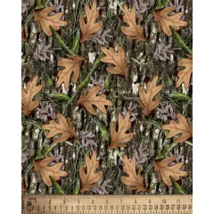 Leaves on Tree Cotton Fabric | By the Yard | Sewing and Crafting | 44 inches wide