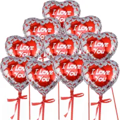 I Love You Balloons,Valentine Engagement Wedding Party Decorations,10Pcs