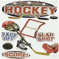 Paper House Hockey Dimensional Stickers