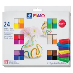 Staedtler Fimo Soft Polymer Clay - Basic Colors, Set of 24