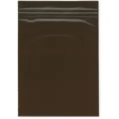 Plymor 6" x 8", 3 Mil Amber UV Zipper Reclosable Plastic Bags