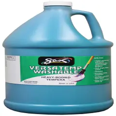 Sax Versatemp Washable Heavy-Bodied Tempera Paint, 1 Gallon, Turquoise