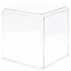 Pioneer Plastics 1010C Clear Plastic Display Case for Basketballs, Soccer Balls, and Baseball Gloves, 9.75" W x 9.75" D x 9.625" H