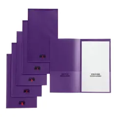 School Smart Take Home Folder, Purple, Set of 24