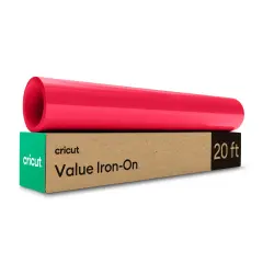 Cricut Value Iron-On Roll- Red Heat Transfer Vinyl 12 in x 20 ft