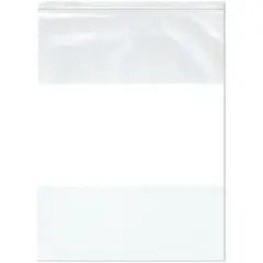 Plymor 18" x 24" (Pack of 50), 4 Mil Heavy Duty White-Block Zipper Reclosable Plastic Bags
