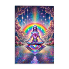 Stupell Industries Spiritual Enlightenment Meditation Wall Plaque Design by Spirit of the Rainbow