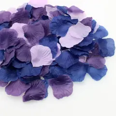 900PCS Purple Lavender Navy Blue Silk Rose Flower Petals Wedding Confetti