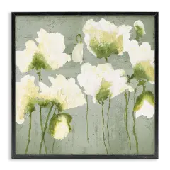 Stupell Industries Modern White Flower Blooms Framed Giclee Design by Vanessa Austin