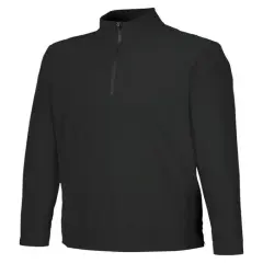 Devon & Jones&reg; Crown Lux Performance Men's Windsor Welded Quarter-Zip BLACK
