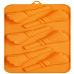 Halloween Witch Broom Silicone Chocolate Mold 6 Cavity