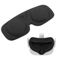 Insten VR Lens Protector Cover For Oculus Quest 2 VR Headset Lens Protective Soft Pad, Anti-Dust Anti-Scratch, Black 1-Pack