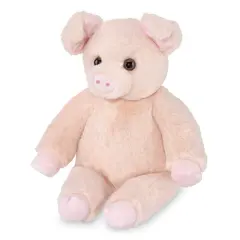Bearington Oinkers Soft Plush Pig Stuffed Animal, 15 Inches Pink