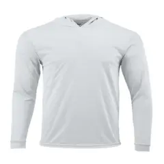 Paragon&reg; Youth Bahama Performance Hooded Long Sleeve T Shirt White