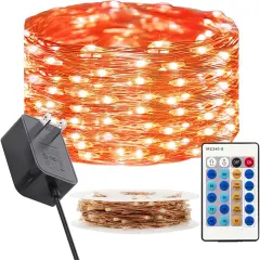 Dimmable Copper Wire 33 Ft 100 LED Fairy String Lights