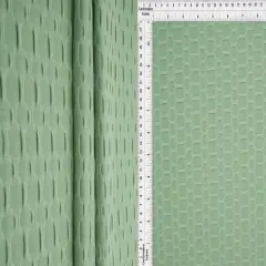 Honeycomb Knit Jacquard Solid Fabric 1 Yard Stretch Soft Durable 58/60" Wide Sage SB21-R