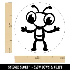 Cute Cartoon Bug Insect Ant Self-Inking Rubber Stamp Crafting Planners Brown