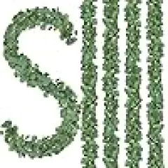 Greenery Leaf Garland Table Runner Wreath Vines for Wedding Party Table Fireplace