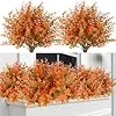 Artificial Eucalyptus Fall Plant Fake Bushes Boxwood Shrubs Outdoor