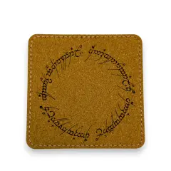 Coaster - The One - SET OF 2 - Leather or Stitched Cork Stitched Cork/Black