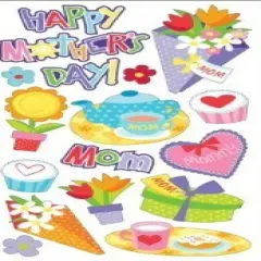 Sticko Happy Mother's Day Epoxy Dimensional Stickers