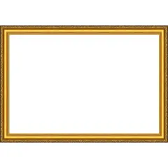 Colonial Embossed Gold Framed Dry Erase Magnetic Board
