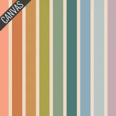 Summer Stripe Canvas in Multi (c99312) | Slow Summer | Suzy Quilts | Art Gallery