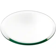 Plymor 8" Round, 5mm Thick Beveled Glass Mirror Circle