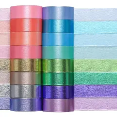 Colored Decorative Washi Tape Set - 16 Rolls