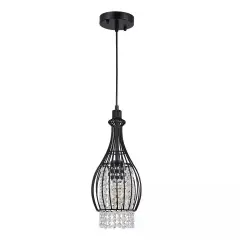 120v 60w Crystal Pendant Light Chandelier Ceiling Lamp Hanging Lighting Fixture