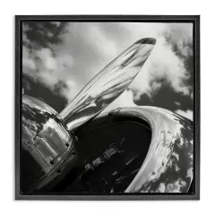 Stupell Industries Propeller with Cloud Reflection Framed Floater Canvas Wall Art Design by Chip Forelli